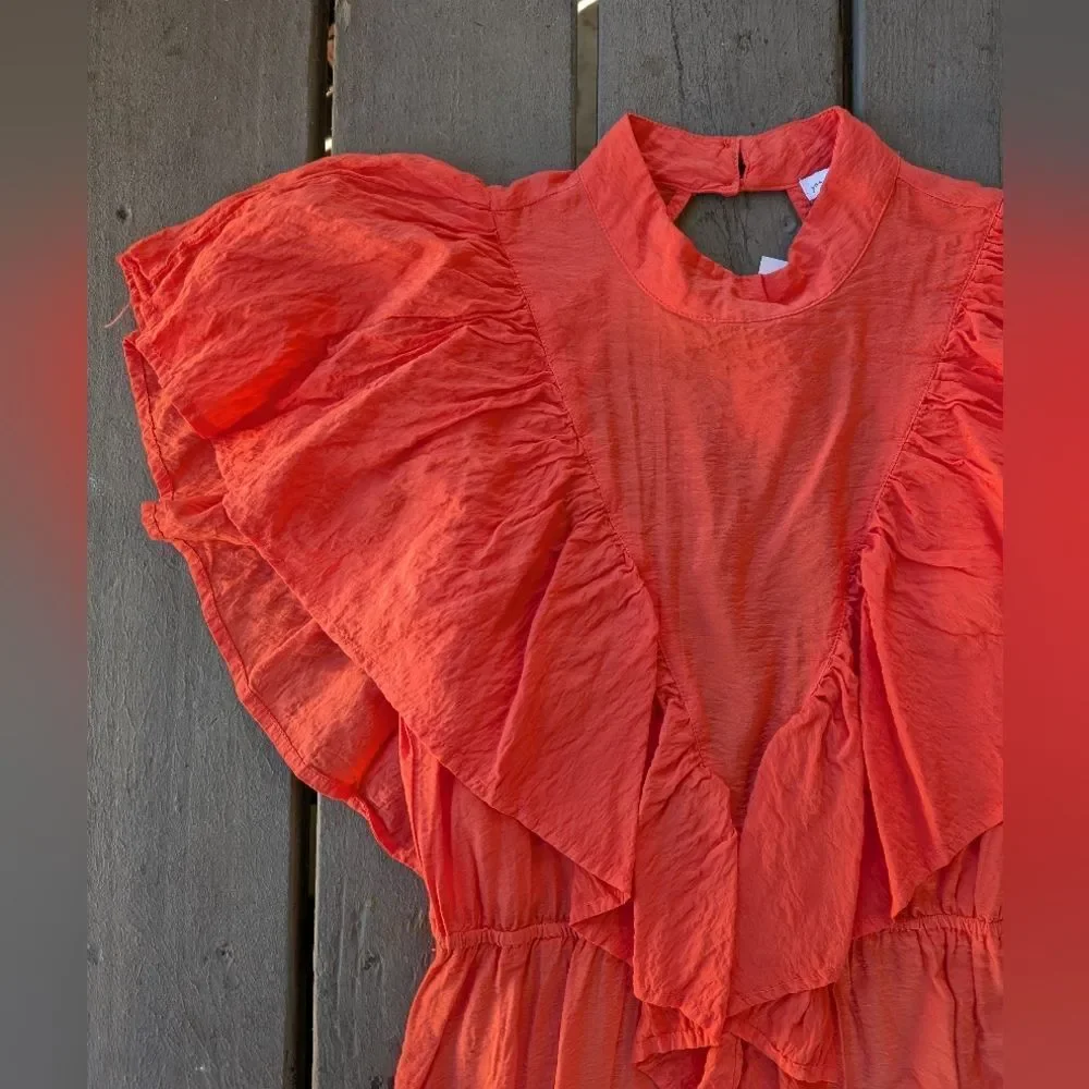Young Fabulous & Broke Coral to Pink Ombre Maxi Dress - Picture 7 of 8